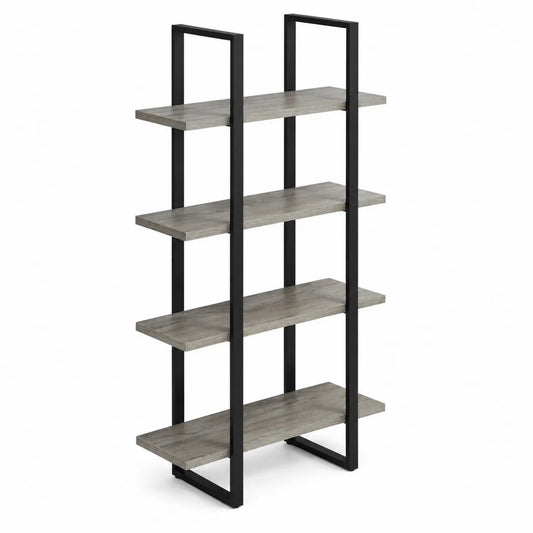 Regal mit 5 Ebenen aus MDF und Metall 180x80x30 cm